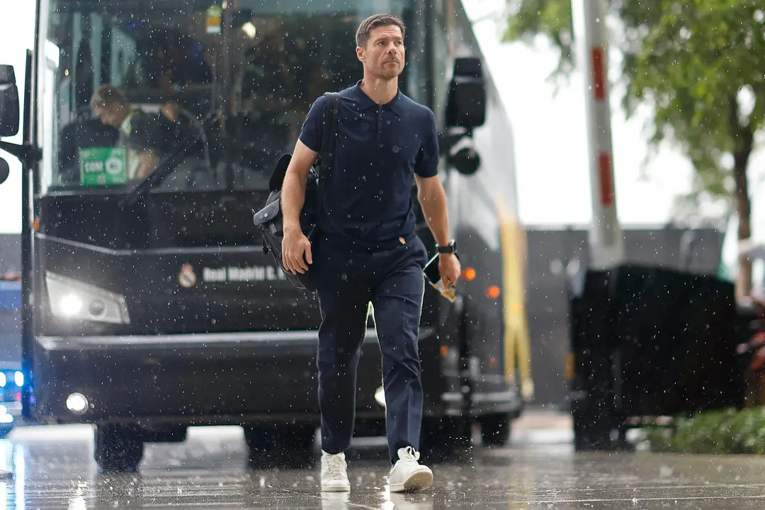 Foto de archivo del entrenador del Real Madrid, Xabi Alonso. EFE/ Juan Ignacio Roncoroni