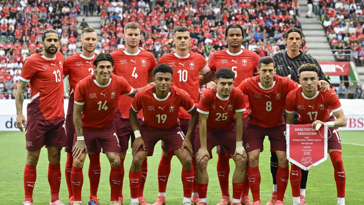 Once titular de Suiza en el amistoso contra Austria, en una foto de archivo. EFE/EPA/GIAN EHRENZELLER